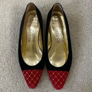 Vintage Timothy Hitsman Velvet and Suede Flats Size 6